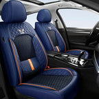 Fundas Asientos Autos Universal Cuero Legítimo + Juego Cubre Alfombra Premium